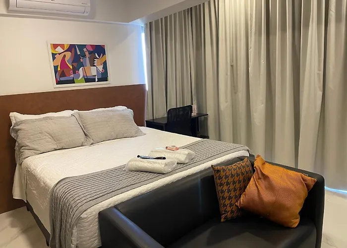 Studio de luxo mobiliado em Moema